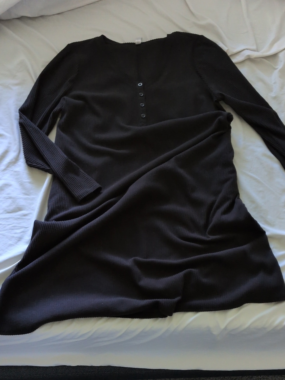 Henley Ribbed Nightgown